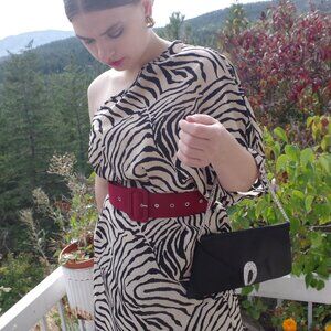 Black Satin Evening Purse